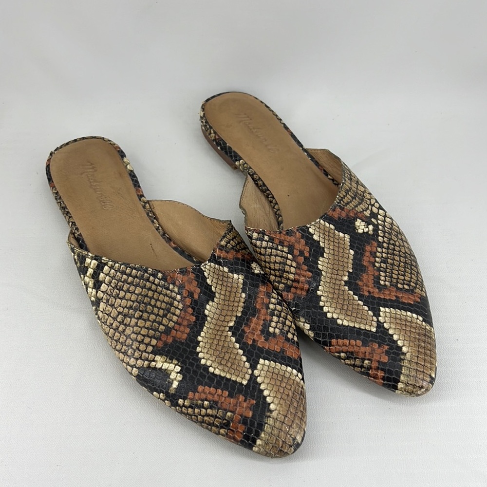 Madewell Remi Mule Snake Print